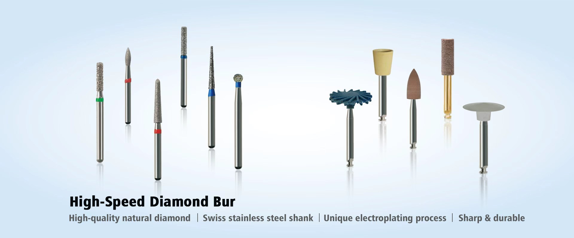 calidad Clínica dental-Diamond Burs (FG) Fábrica